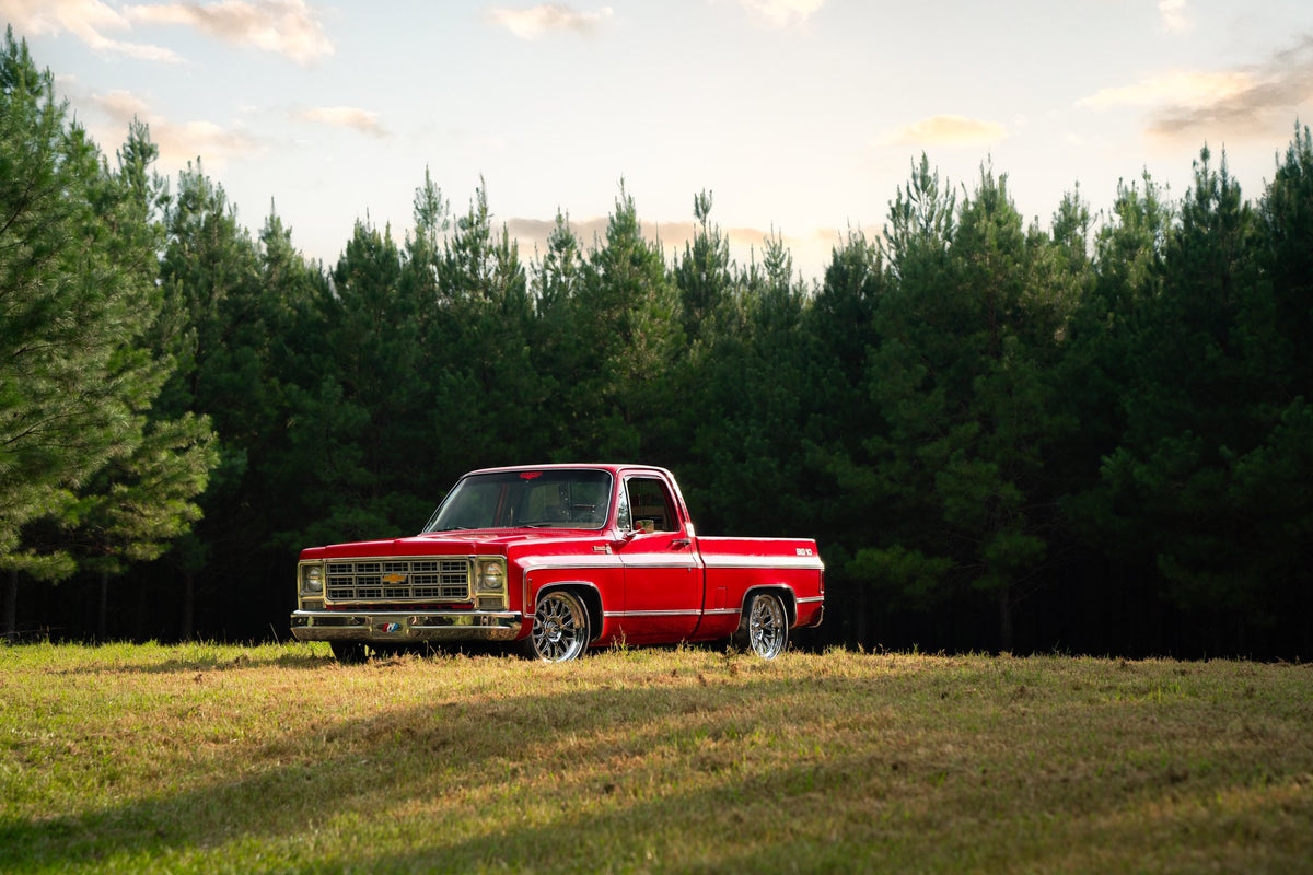 American Racing VN516 G-Force Chrome on a 1973 Chevrolet C10