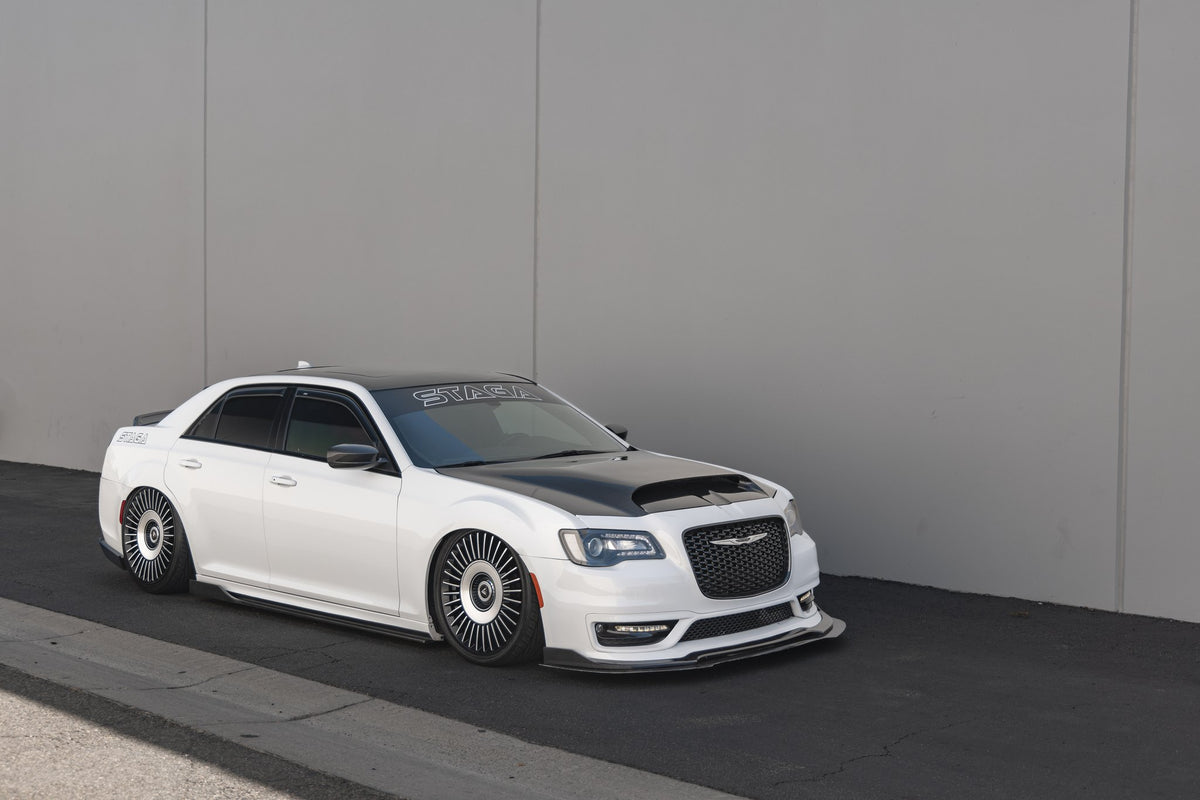 Asanti AB040 Tiara Satin Black Bright Machined Face on a 2020 Chrysler 300