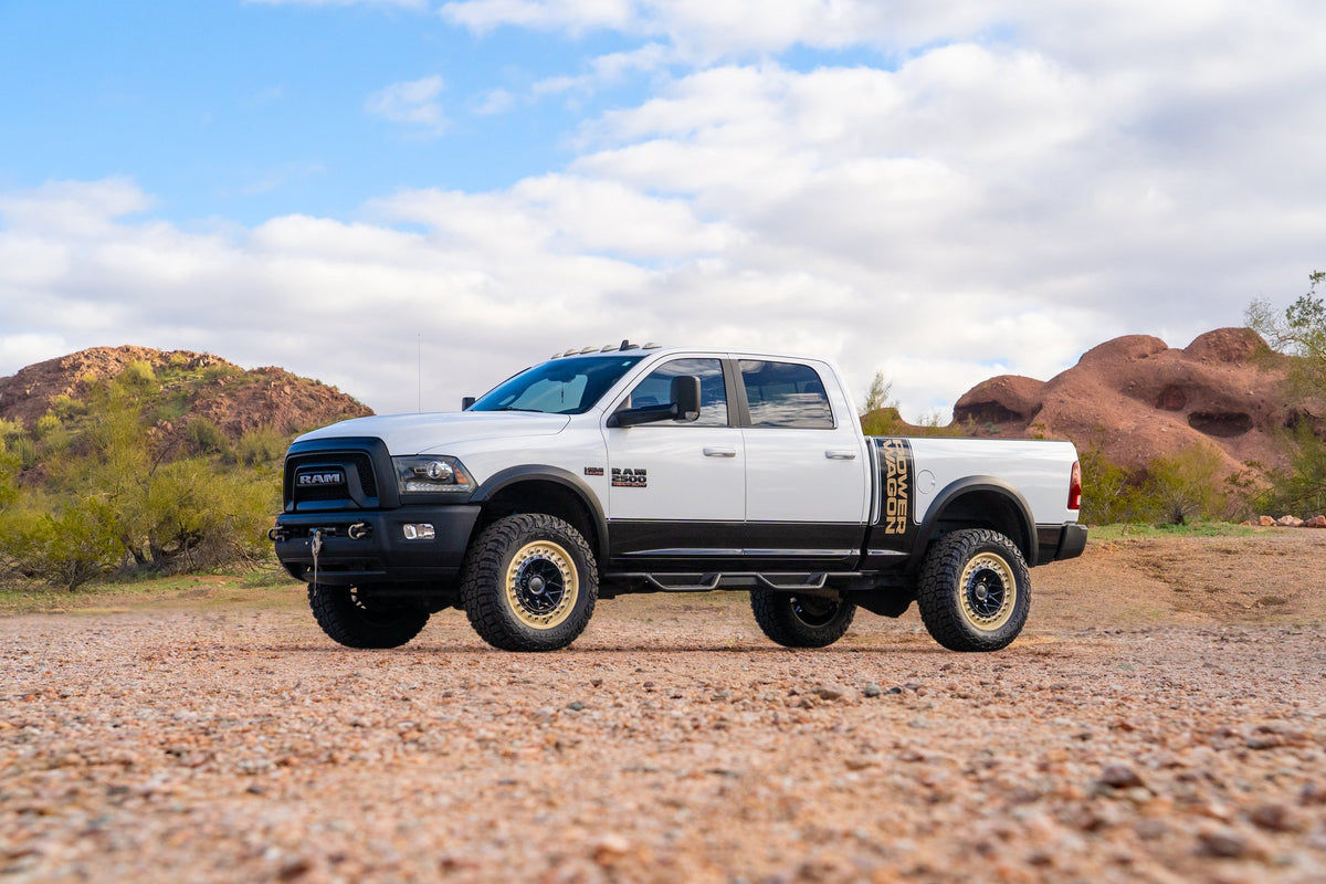 Black Rhino Alpha Matte Black with Sand Lip on a Dodge RAM 2500