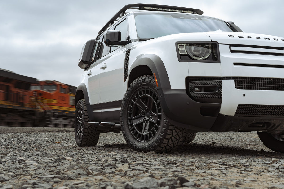 Black Rhino Alston Matte Black on a Land Rover Defender