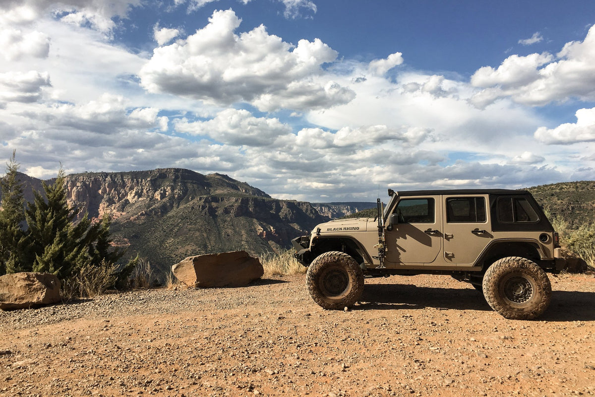 Black Rhino Armory UTV Desert Sand on a Jeep Wrangler Sedona