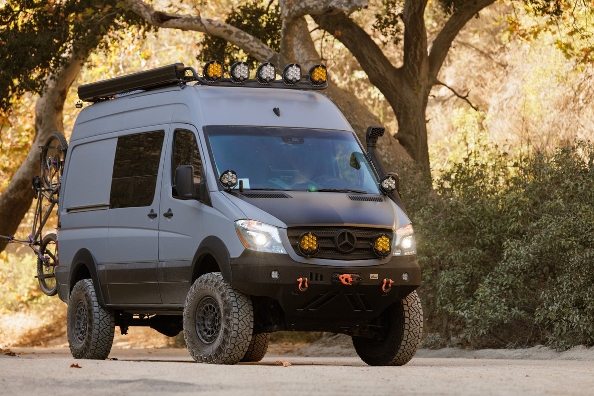 Black Rhino BR012 Outback Matte Black on a Mercedes Sprinter