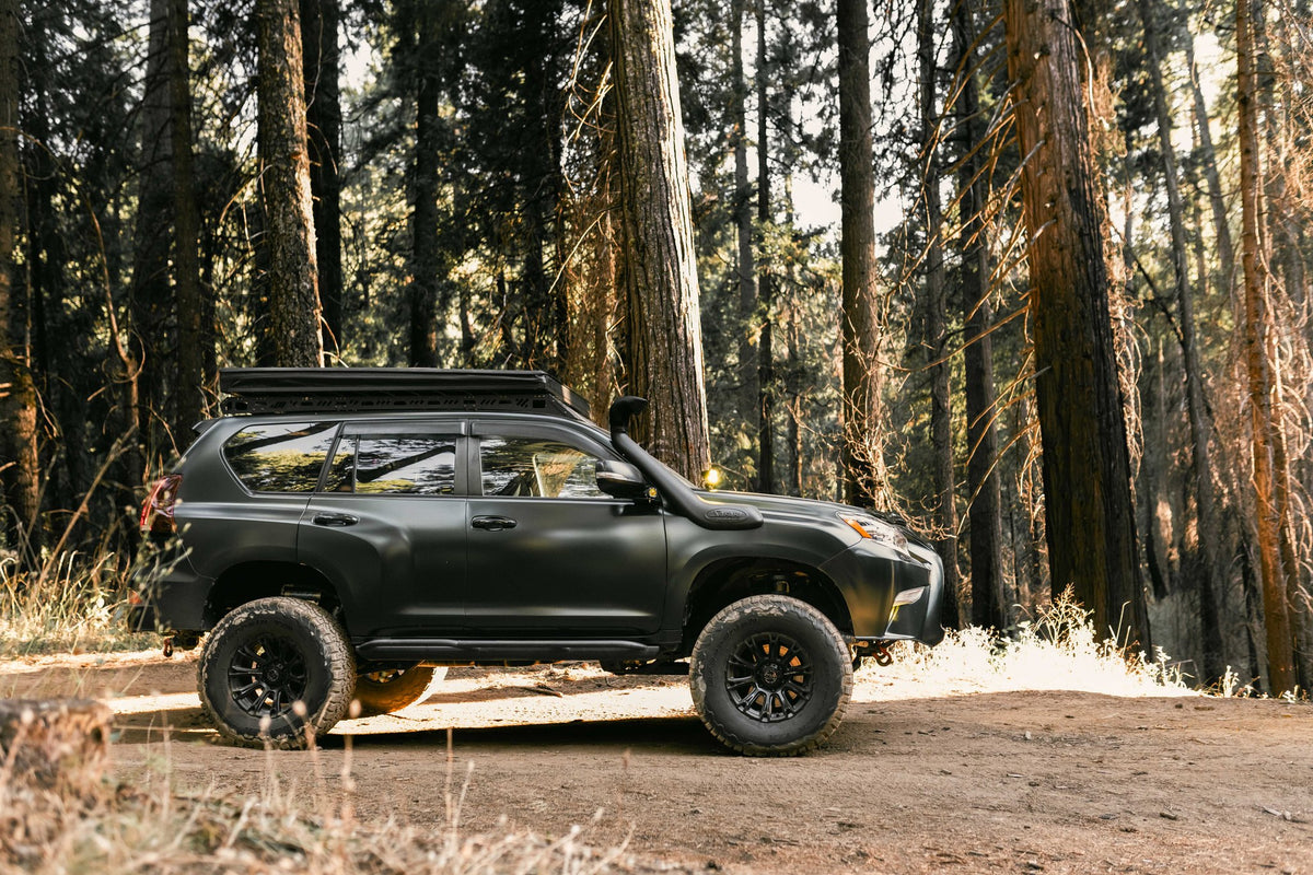 Black Rhino BR020 Diamondback Matte Black on a Lexus GX460