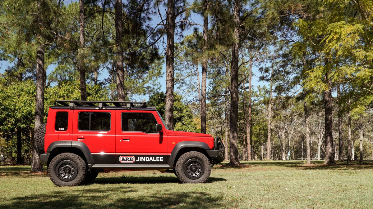 Black Rhino BR023 Xplorer Matte Gunmetal with Matte Black Lip on a Suzuki Jimny