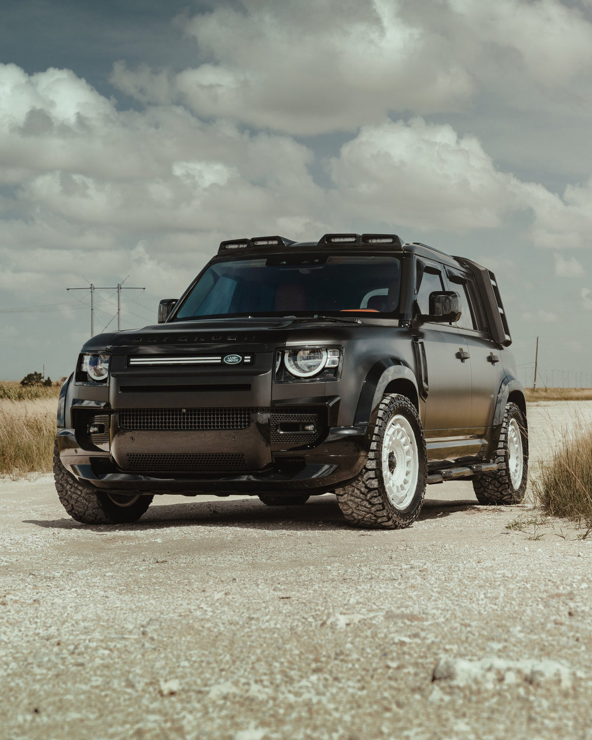 Black Rhino BR024 Awol Gloss White on a Land Rover Defender