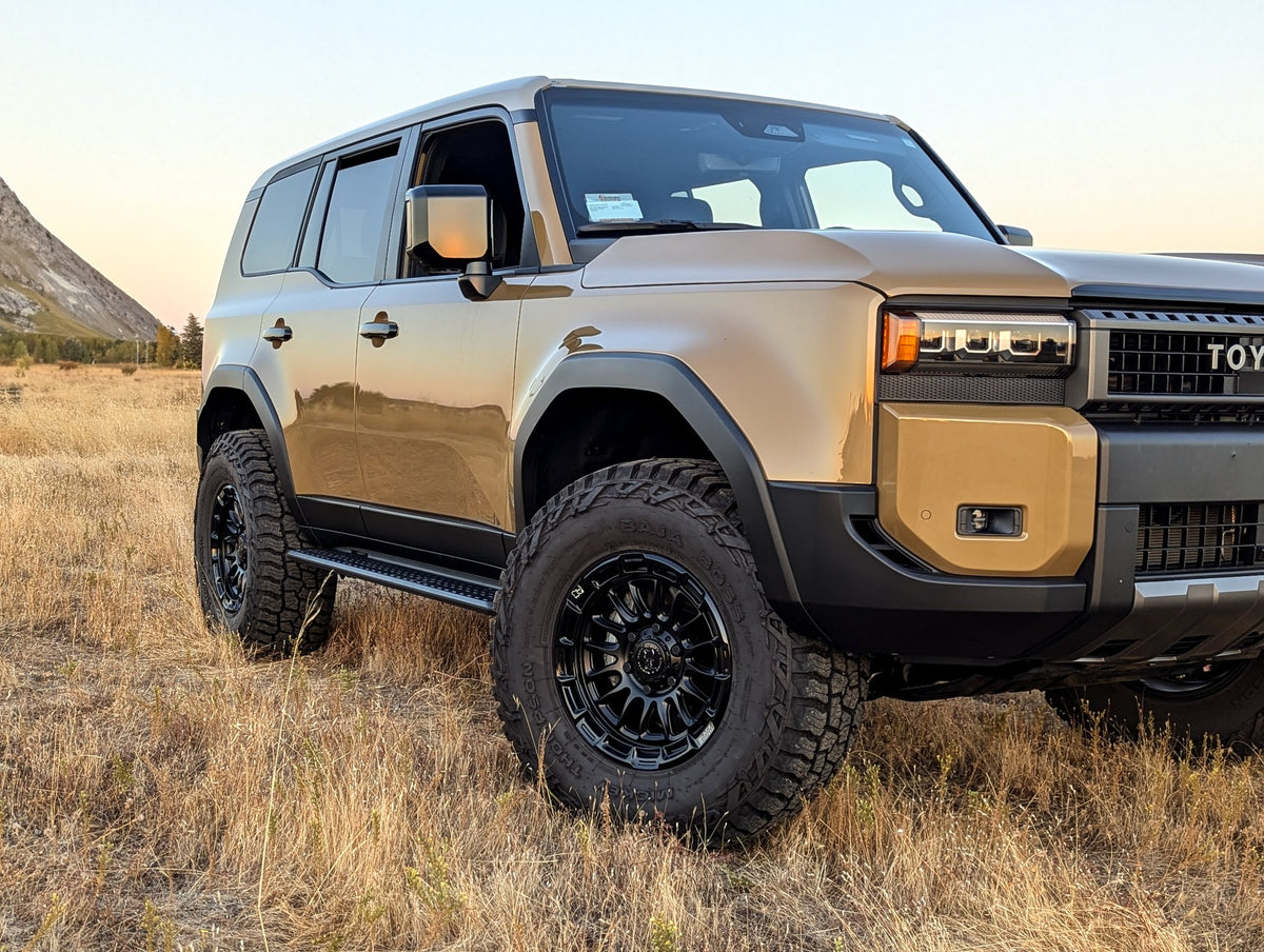 Black Rhino BR025 Rival Matte Black with Gloss Black Lip on a Toyota Land Cruiser