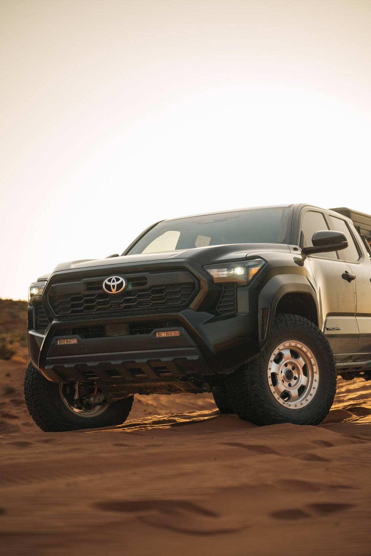 Black Rhino BR029 Trooper Gloss Silver with Machined Face on a 2024 Toyota Tacoma