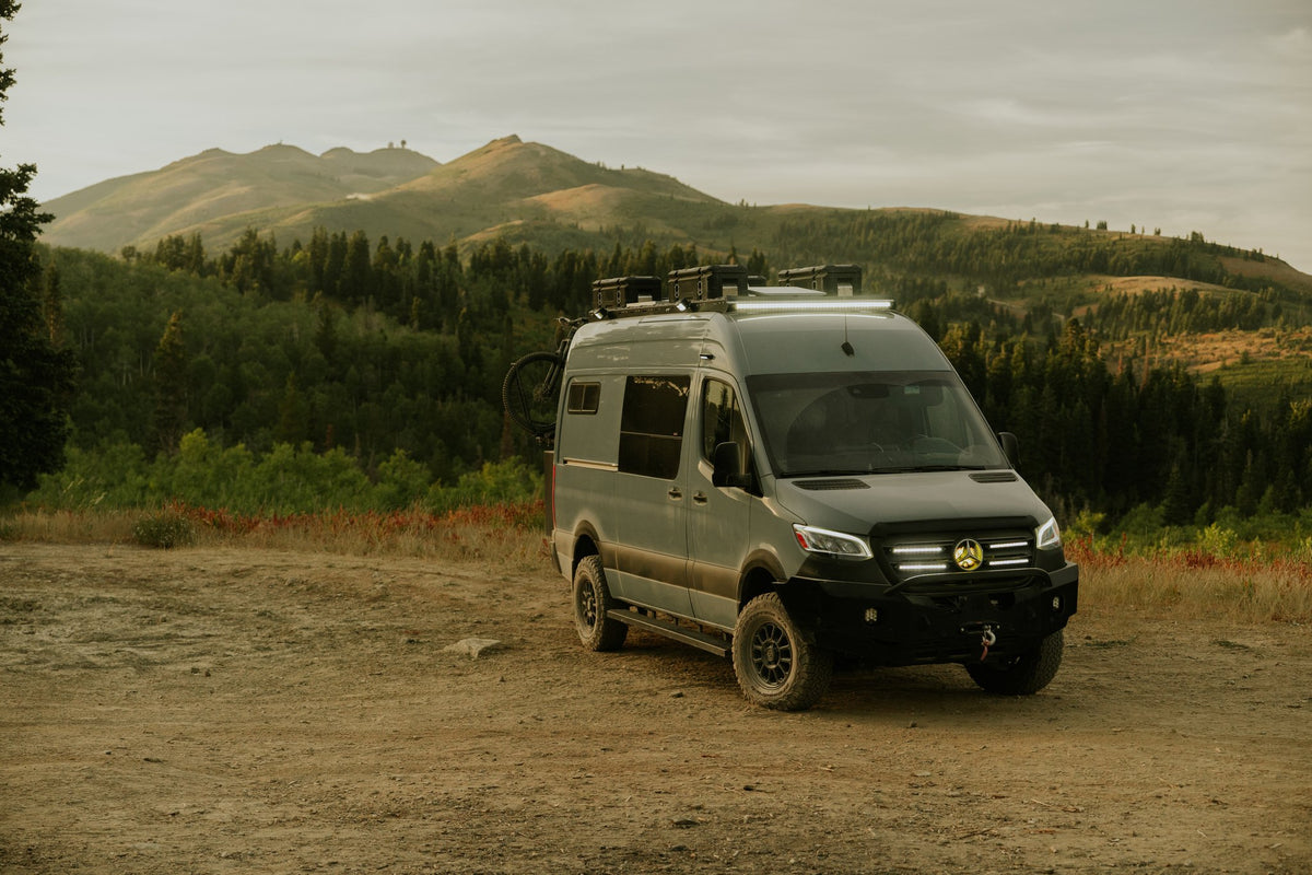 Black Rhino BR033 Alta Matte Black on a Mercedes Sprinter