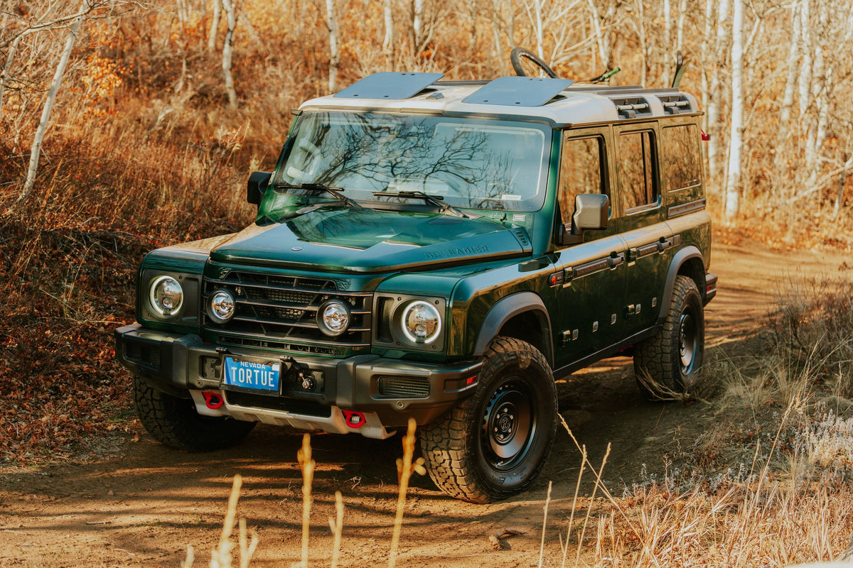 Black Rhino BR036 Basin Matte Black on an Ineos Grenadier