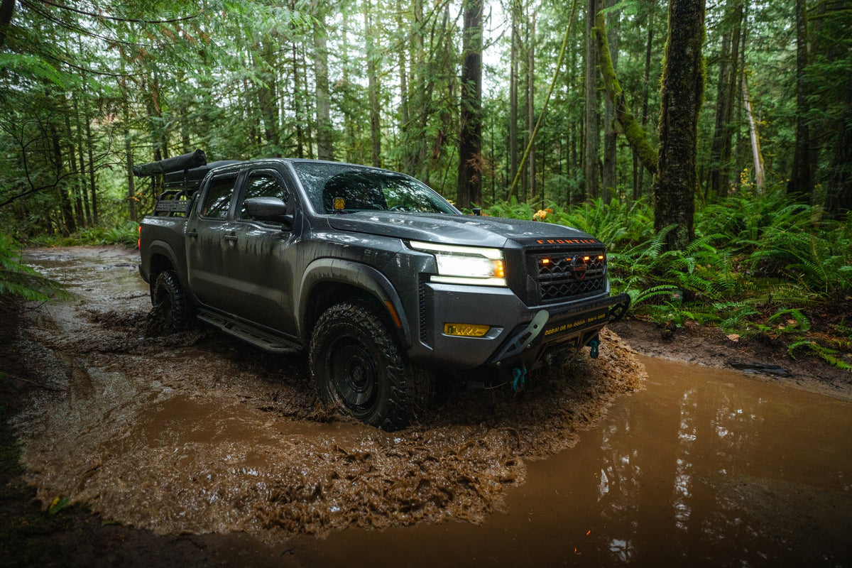 Black Rhino BR036 Basin Matte Black on a Nissan Frontier