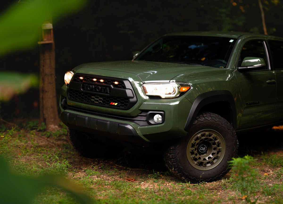 Black Rhino Fuji Olive Drab Green on a Toyota Tacoma