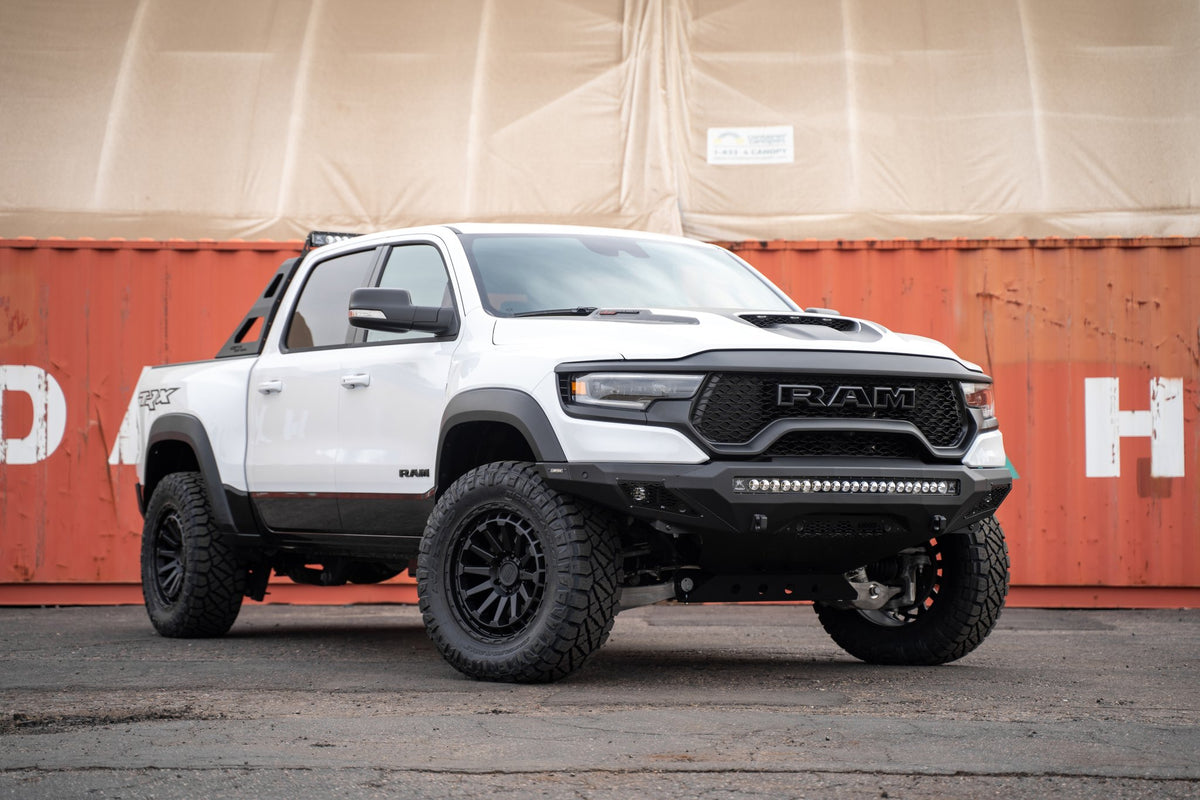 Black Rhino Raid Matte Black on a Dodge RAM TRX
