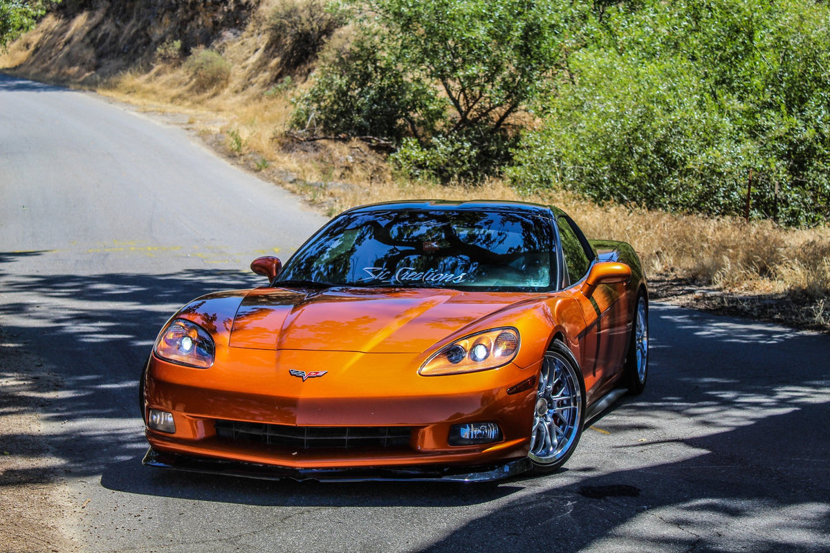 Cray Eagle Silver with Mirror Cut Face & Lip on a 2011 Corvette C6