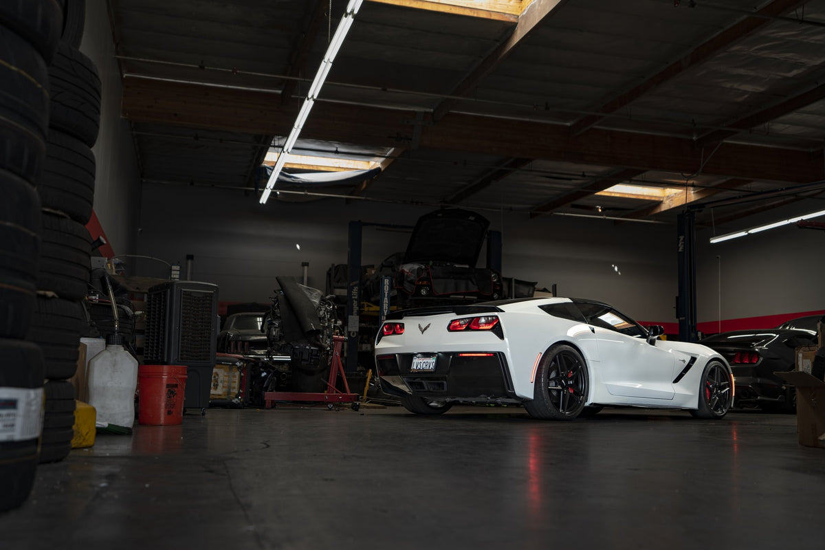 Cray Panthera Semi Gloss Black on a 2018 Chevy Corvette C7