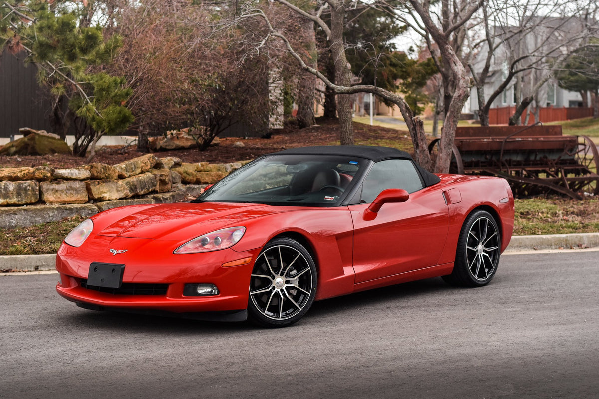 Cray Spider Gloss Black with Mirror Cut Face on a 2012 Chevy Corvette Convertible C6