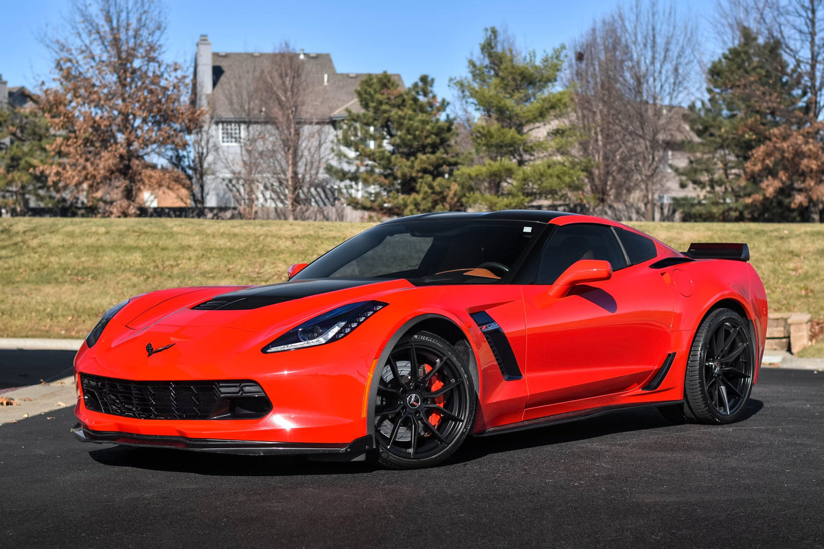 Cray Spider Matte Black on a 2019 Chevy Corvette Z06 C7