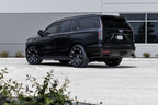 DUB DC271 Cheef Gloss Black Milled on a Cadillac Escalade