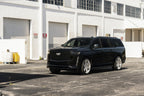 DUB S270 Dirty Dog Silver with Brushed Face on a Cadillac Escalade