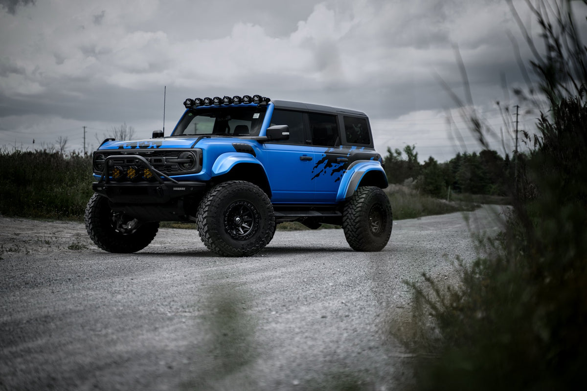 Fuel Off-Road D114 Covert Beadlock Matte Black on a Ford Bronco Raptor