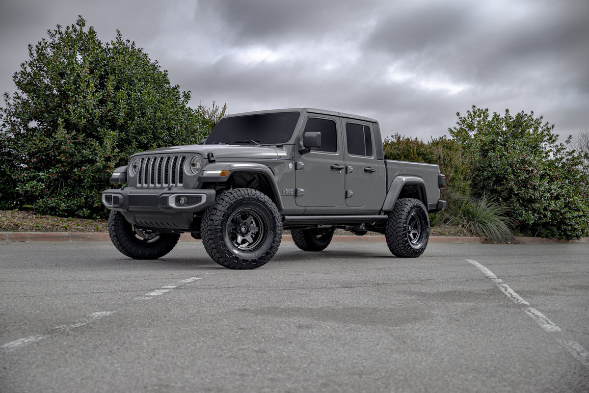 Fuel Off-Road D664 Shok Matte Black on a Jeep Gladiator