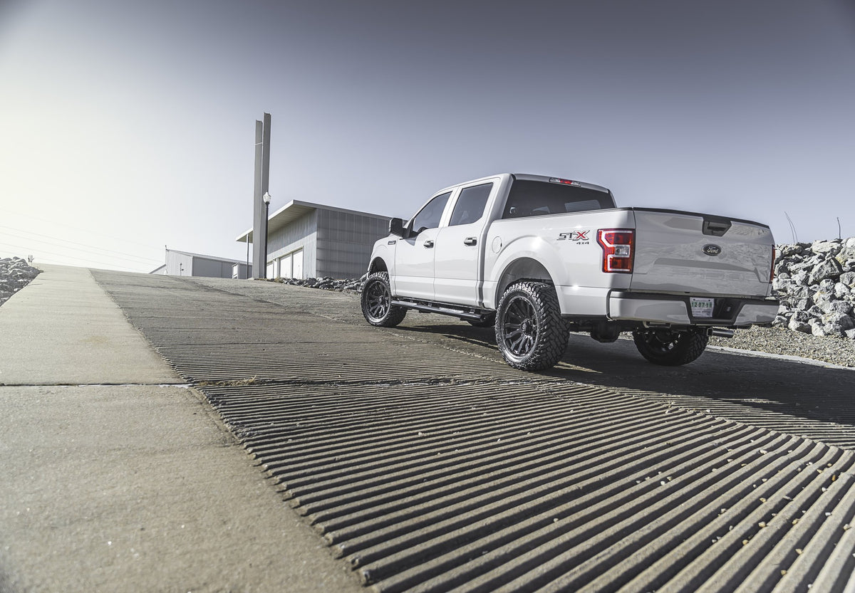 Fuel Off-Road D673 Blitz Gloss Black Milled on a Ford F150