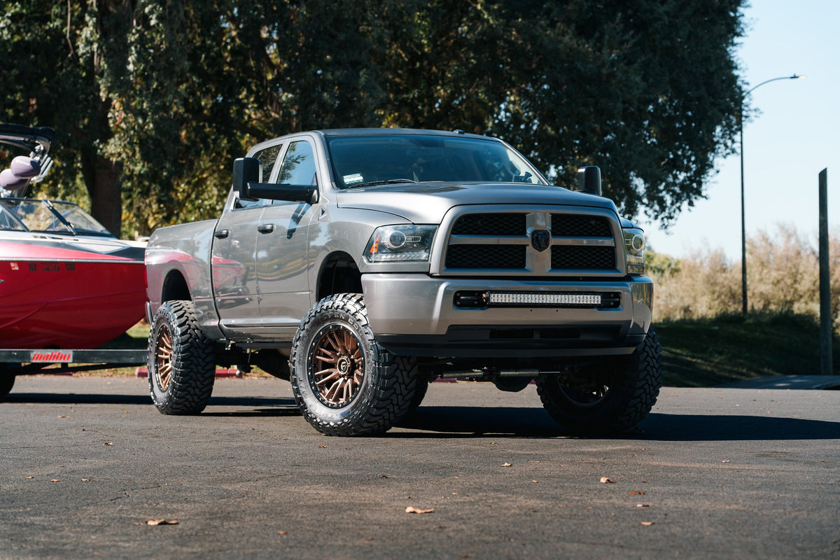 Fuel Off-Road D681 Rebel Matte Bronze Black Bead Ring on a 2010 RAM 2500