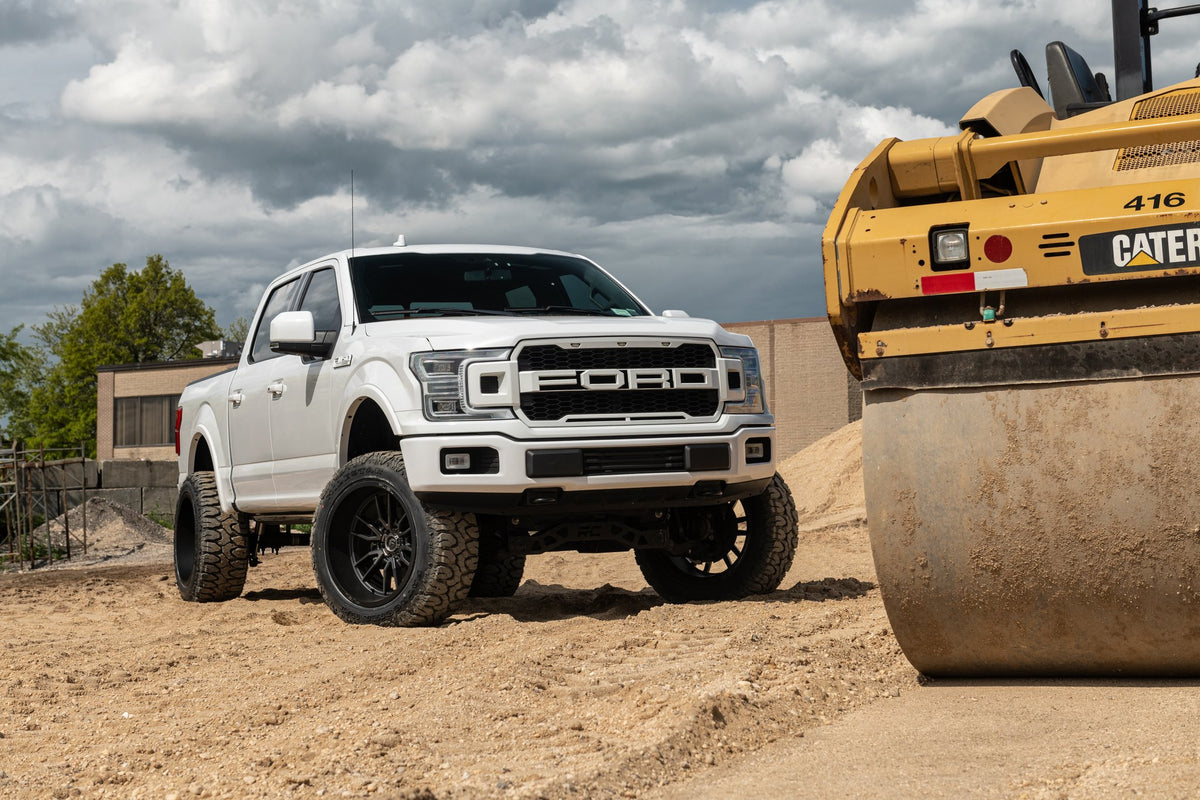 Fuel Off-Road D762 Clash Matte Black Double Dark Tint on a Ford F150