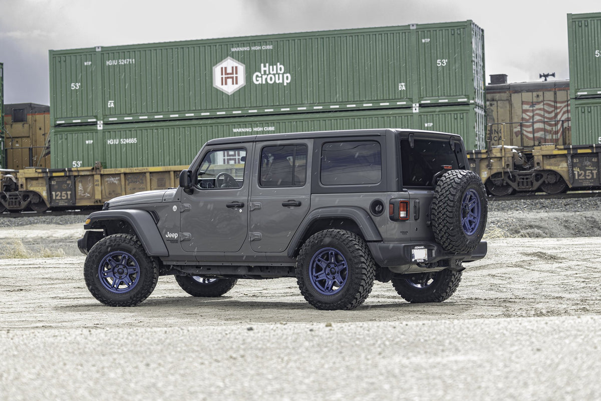 Fuel Off-Road D839 Slayer Dark Blue on a Jeep Wrangler