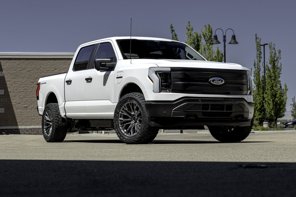 Fuel Off-Road D848 Rebar Matte Gunmetal on a Ford F150 Lightning