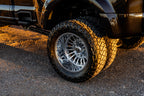 Fuel Off-Road D891 ARC Dually Polished on a 2024 Ford F450