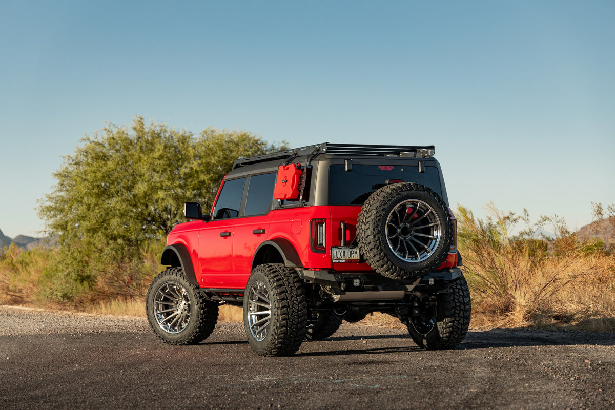 Fuel Off-Road FC403 Burn Platinum with Chrome Lip on a 2022 Ford Bronco