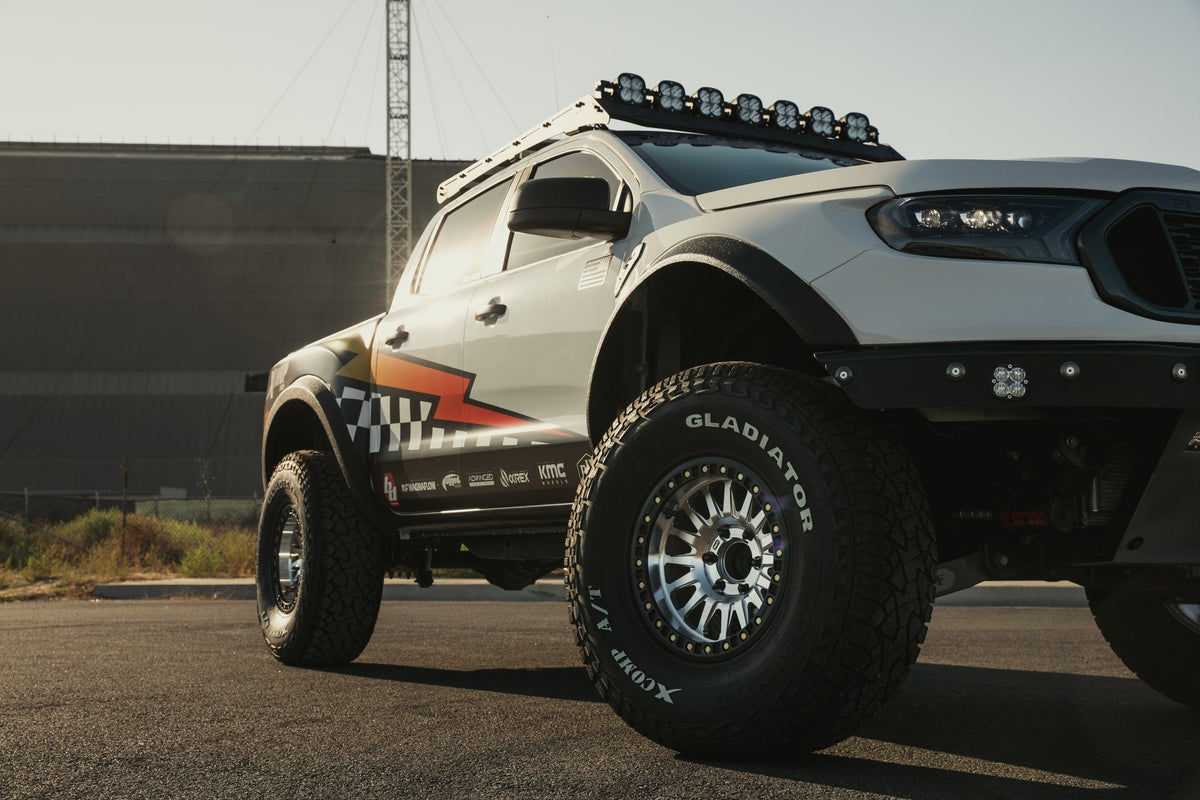 KMC KM445 Impact Forged Beadlock Raw Machined on a Ford Ranger