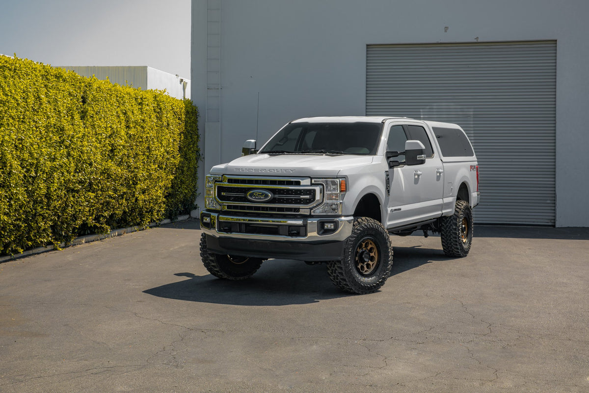 KMC KM541 Dirty Harry Matte Bronze with Black Lip on a Ford F250