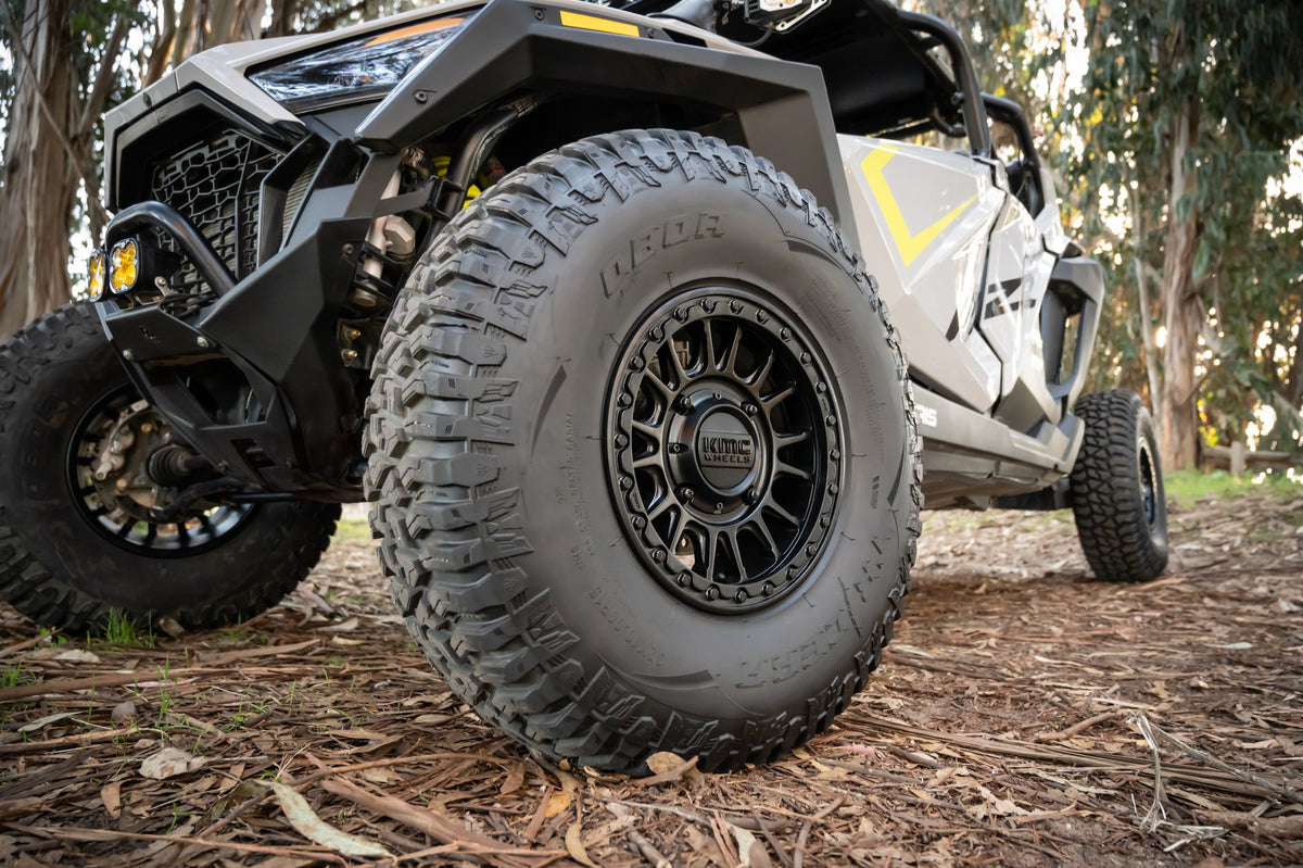 KMC KS239 Impact UTV Beadlock Satin Black on a Polaris RZR