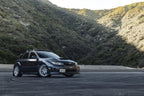 Motegi MR158 Tsubaki Hyper Silver with Machined Lip on a 2021 Subaru Impreza WRX