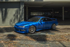 Motegi MR158 Tsubaki Motorsport Gold with Machined Lip on a 1998 Nissan 240SX