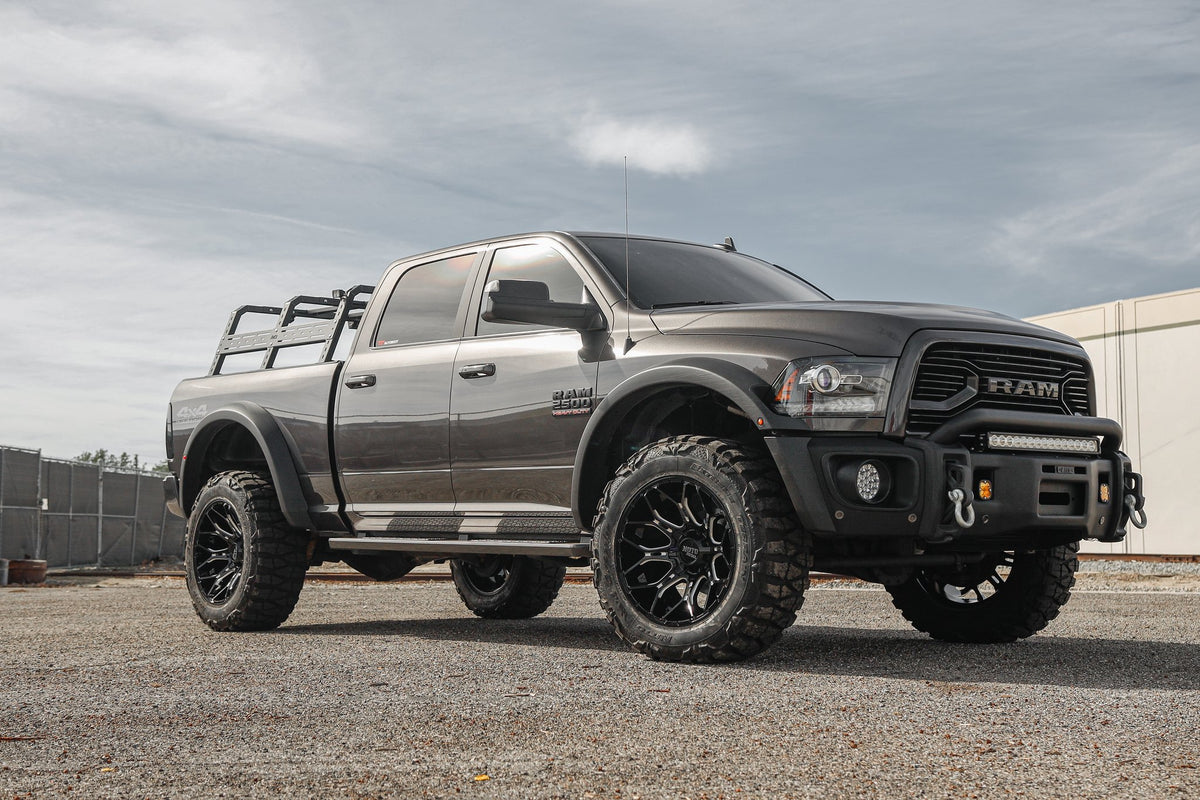 Moto Metal MO808 Sniper Gloss Black Milled on a Dodge RAM