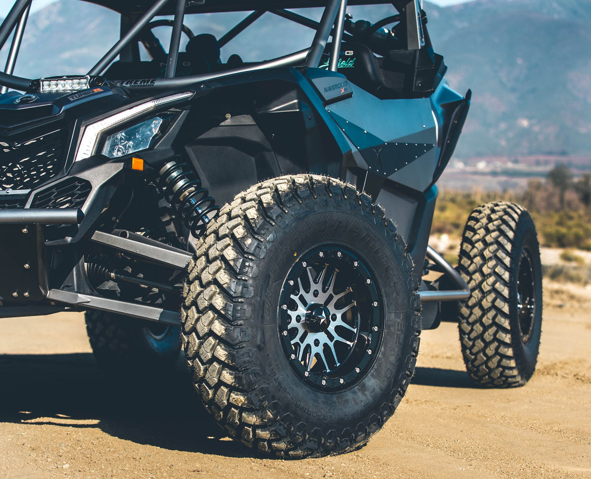MSA M37 Brute UTV Beadlock Gloss Black Machined installed on a vehicle