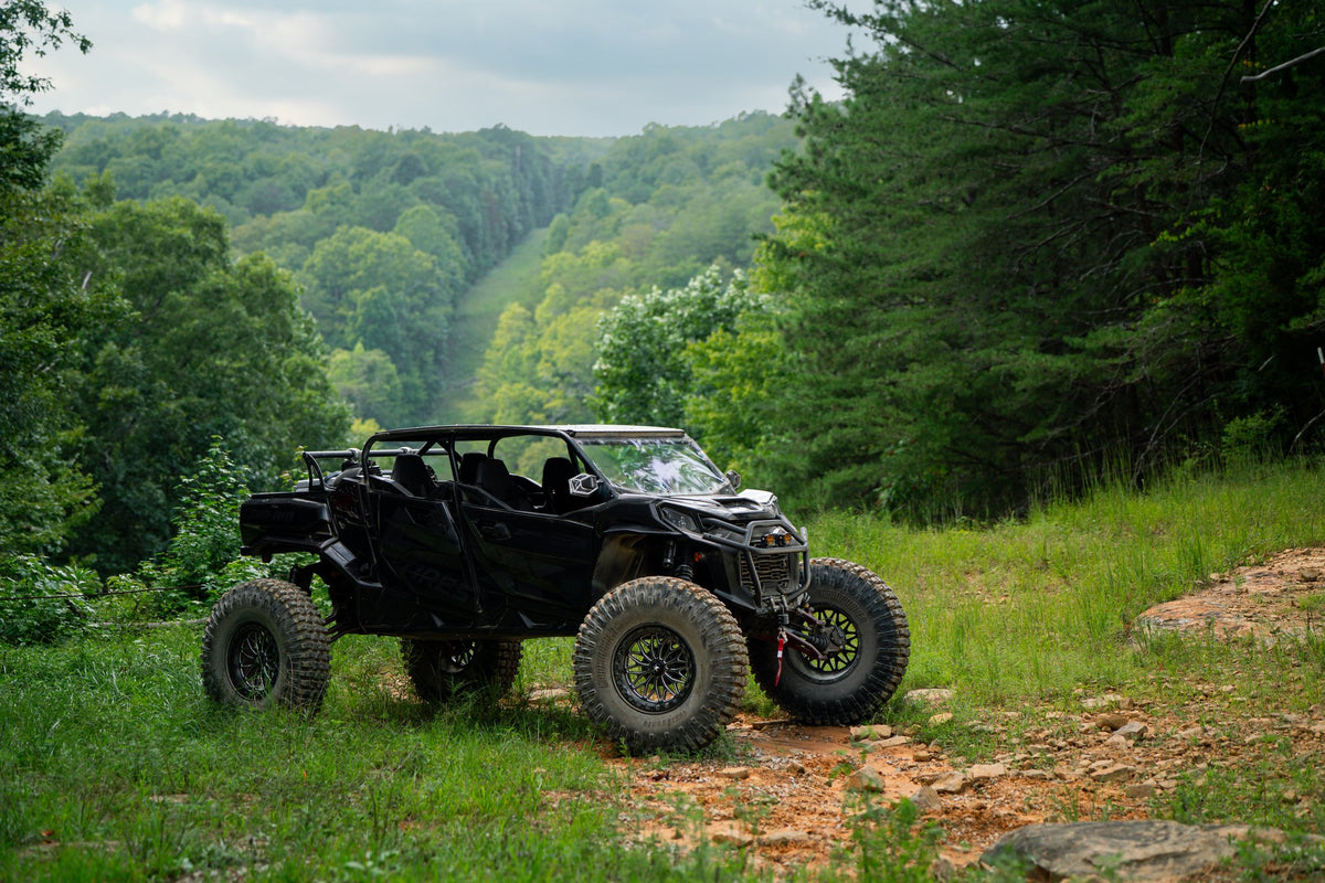 MSA MA53 Bolo UTV Beadlock Gloss Black Milled on a CanAm Maverick X3