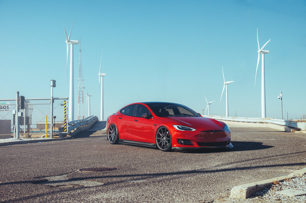 Niche M250 Premio Matte Black on a 2020 Tesla Model S