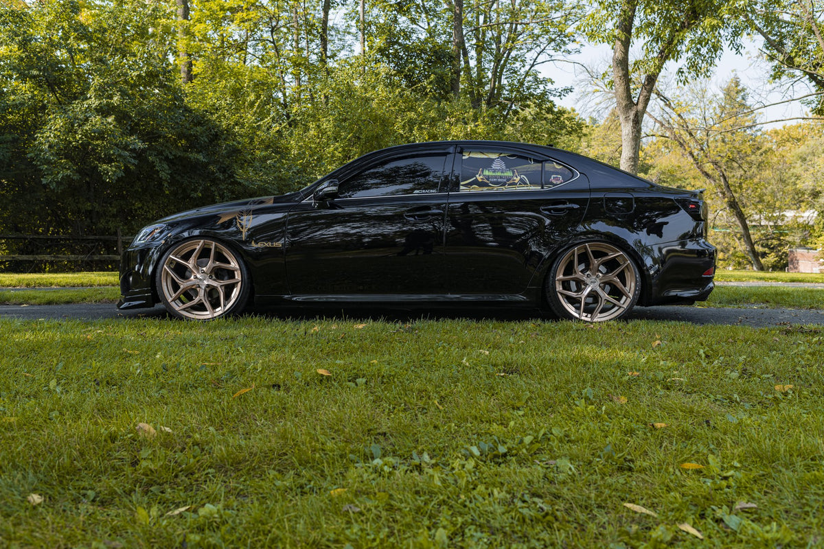Niche M267 Torsion Platinum Bronze on a 2012 Lexus IS