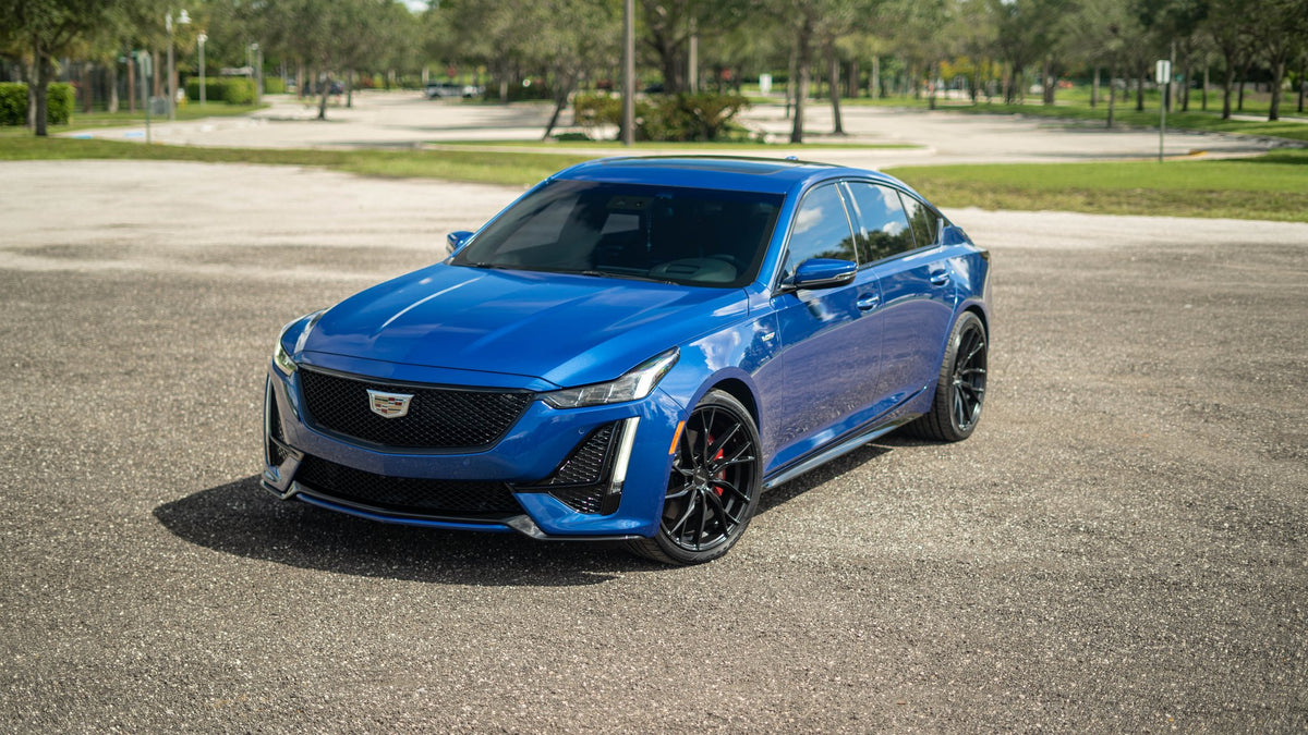 Niche M272 Novara Matte Black on a 2021 Cadillac CTS-V