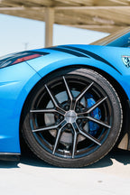 Niche NC279 Prodigy 5 Gloss Black Dark Tinted Clear on a 2021 Chevrolet Corvette