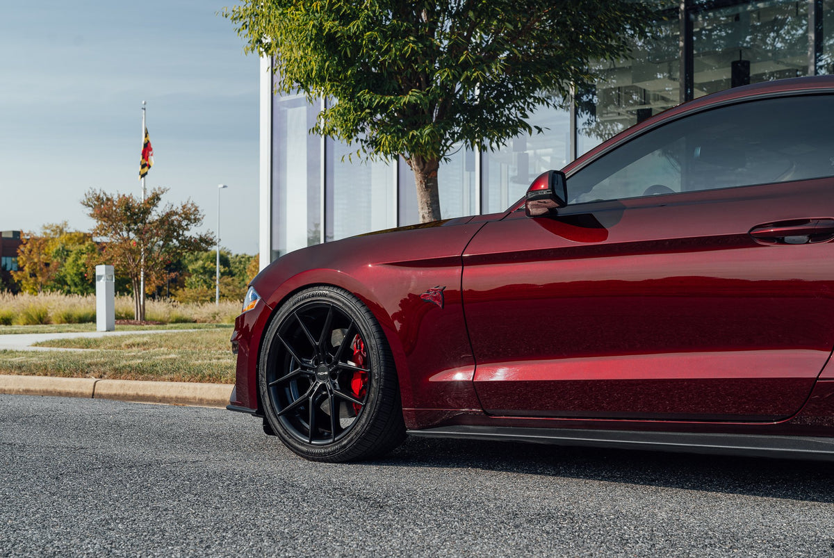 Niche NC279 Prodigy 5 Matte Black on a 2018 Ford Mustang