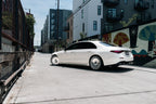 Niche NC287 Venice Gloss Silver with Machined Face on a Mercedes S500