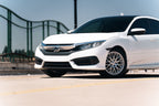 Petrol PE004 P3E Machined Brushed Gloss Silver on a 2019 Honda Civic