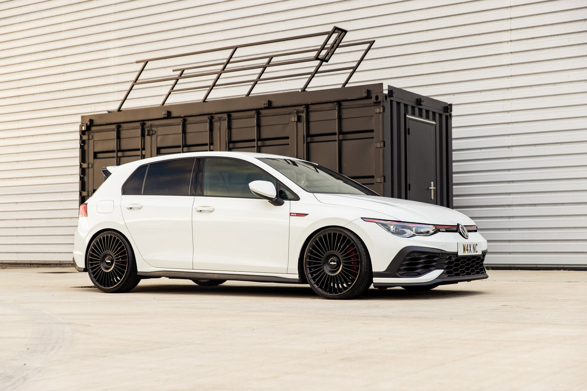 Rotiform RC202 GRZ Matte Black on a VW Golf GTI