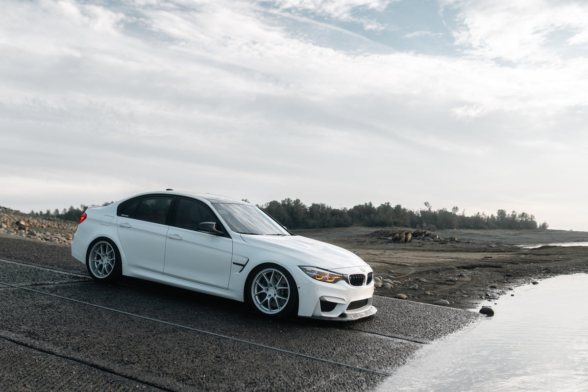 Rotiform RC207 LTN-J Matte Silver on a 2018 BMW M3