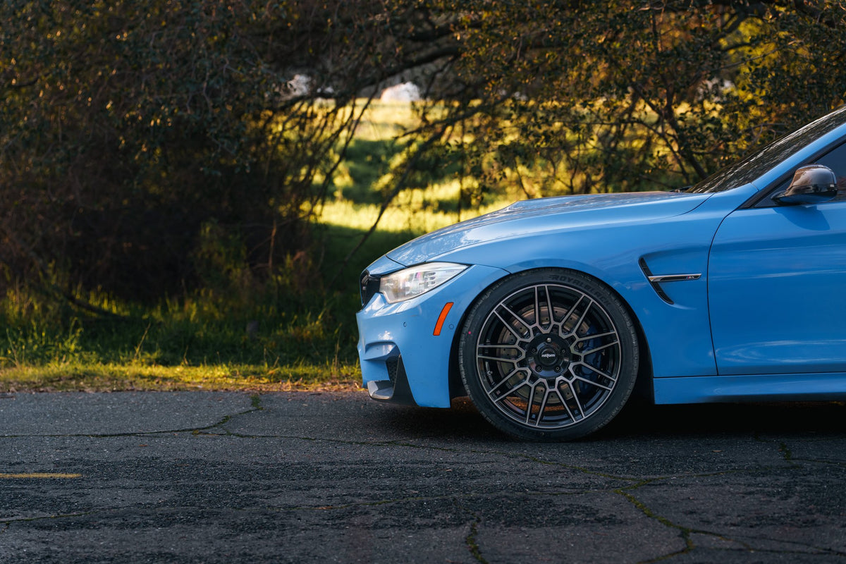 Rotiform RC215 TDX Gloss Black Double Dark Tint on a 2020 BMW M4