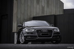 TSW Bathurst Silver with Mirror Cut Face on an Audi A4 B8